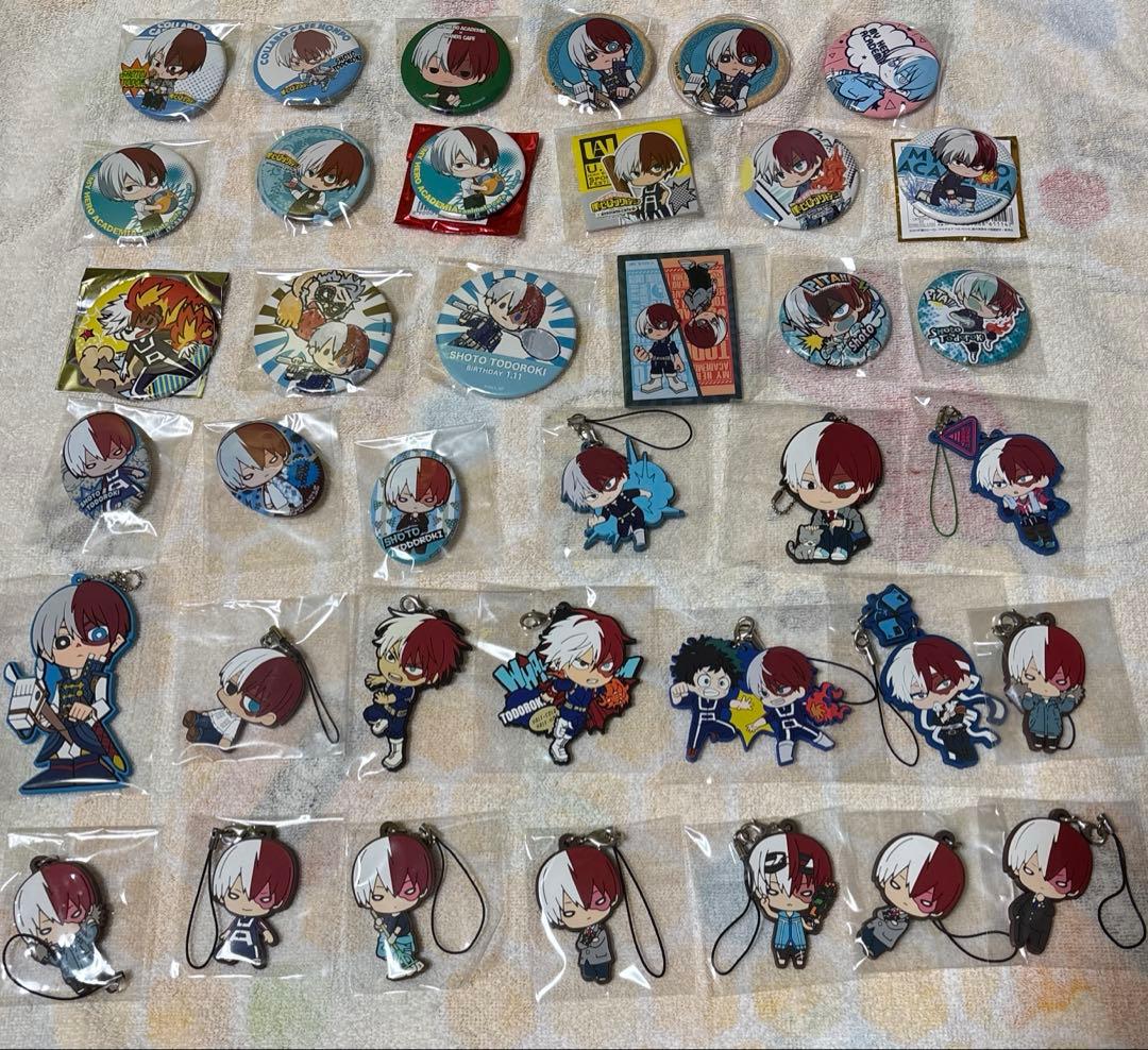 僕のヒーローアカデミア 轟焦凍 ヒロアカ 缶バッジ アクスタ ぬいぐるみ