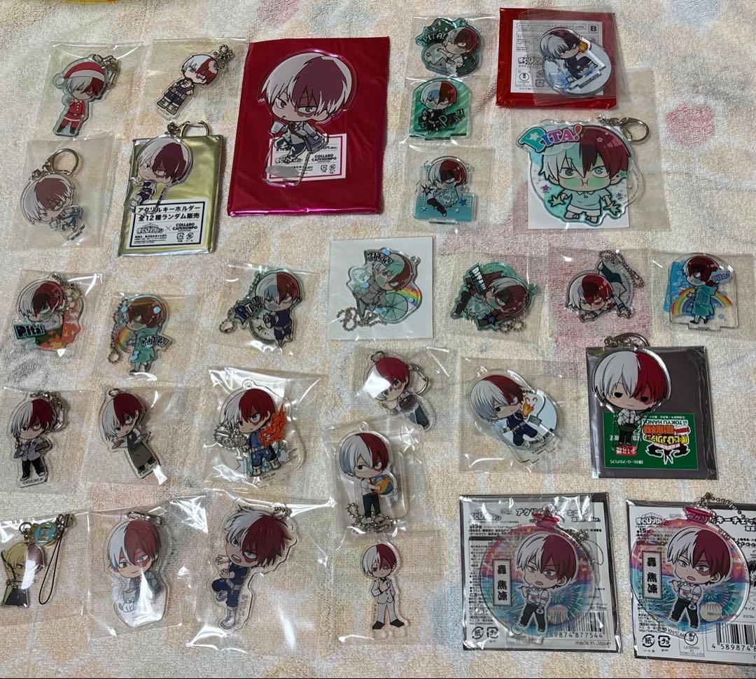 僕のヒーローアカデミア 轟焦凍 ヒロアカ 缶バッジ アクスタ ぬいぐるみ