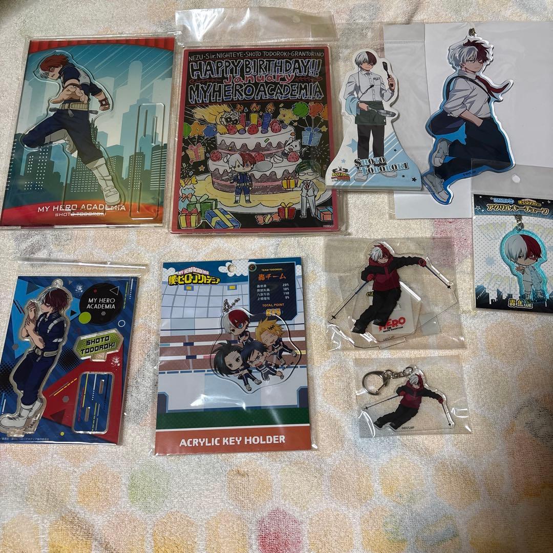 僕のヒーローアカデミア 轟焦凍 ヒロアカ 缶バッジ アクスタ ぬいぐるみ