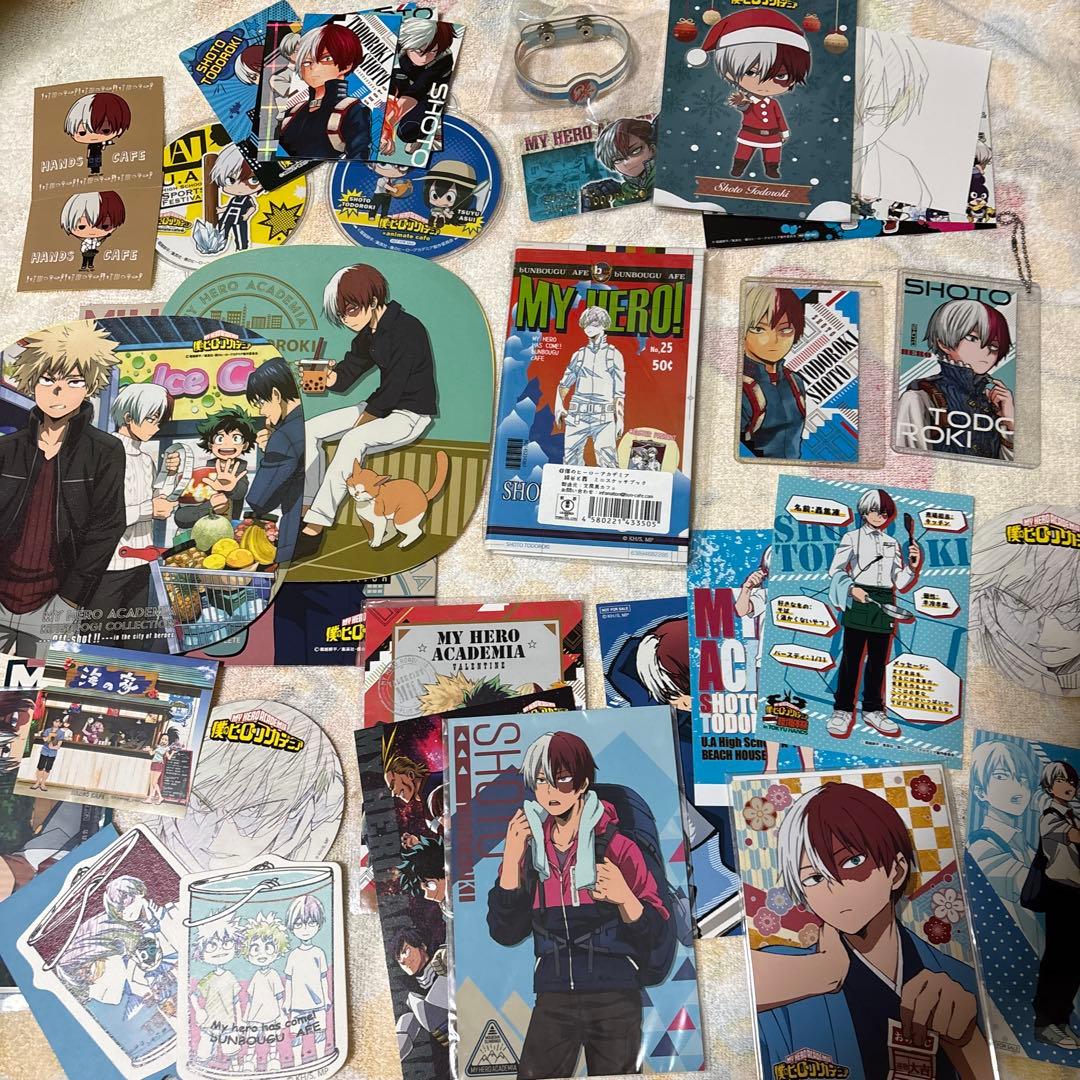 僕のヒーローアカデミア 轟焦凍 ヒロアカ 缶バッジ アクスタ ぬいぐるみ