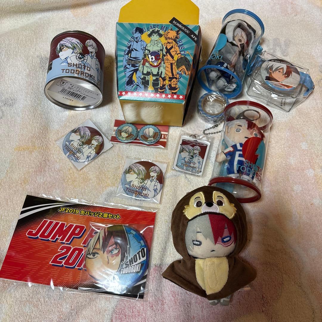 僕のヒーローアカデミア 轟焦凍 ヒロアカ 缶バッジ アクスタ ぬいぐるみ