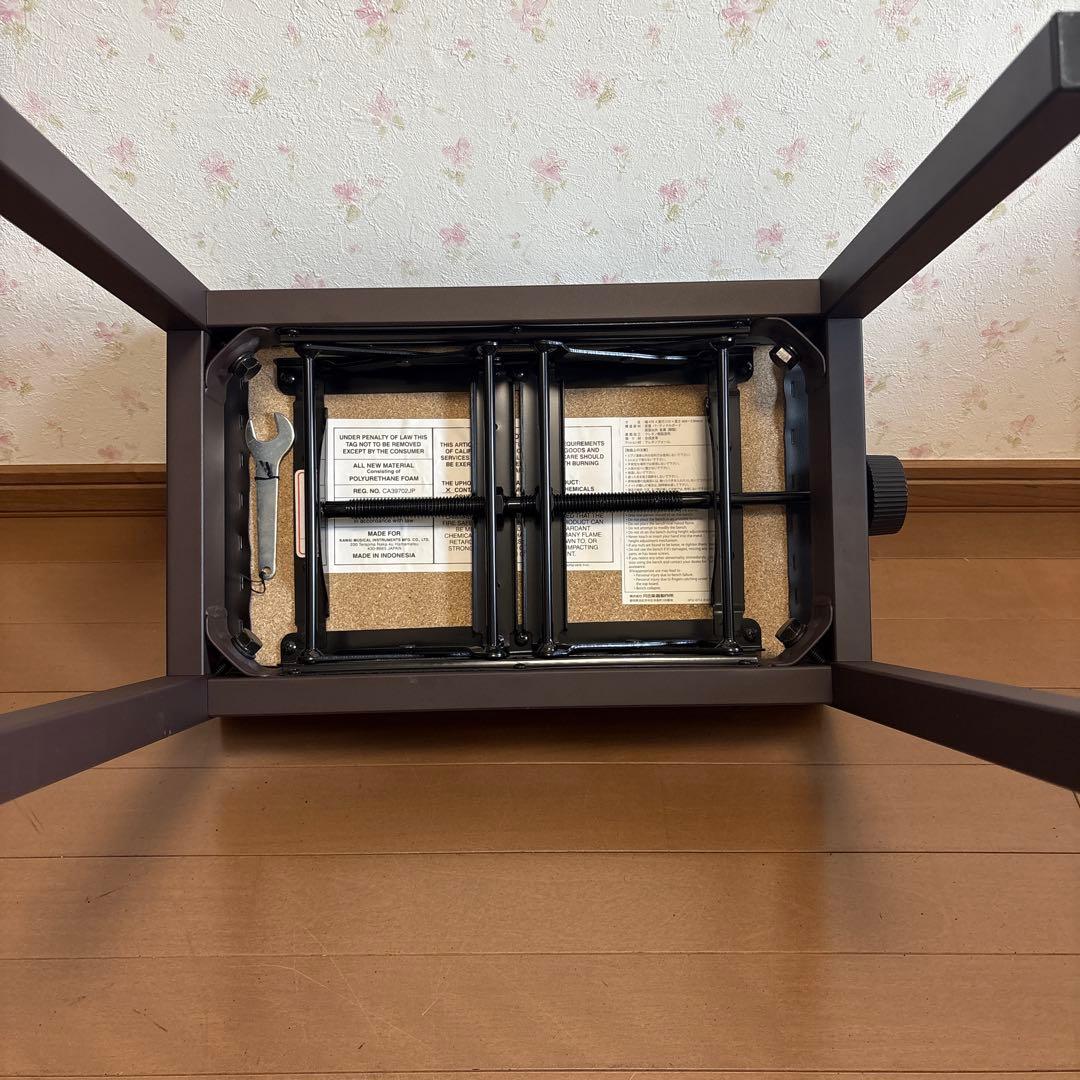 美品　KAWAI ピアノ椅子　電子ピアノ　茶色　￼