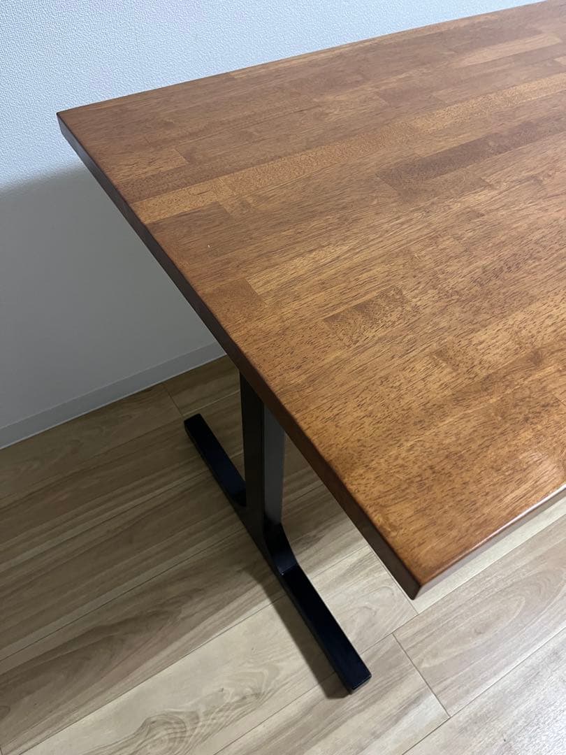 KANADEMONO ダイニングテーブル ラバーウッドチークブラウン