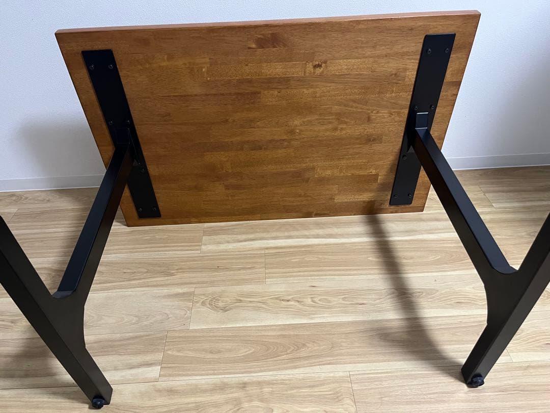 KANADEMONO ダイニングテーブル ラバーウッドチークブラウン