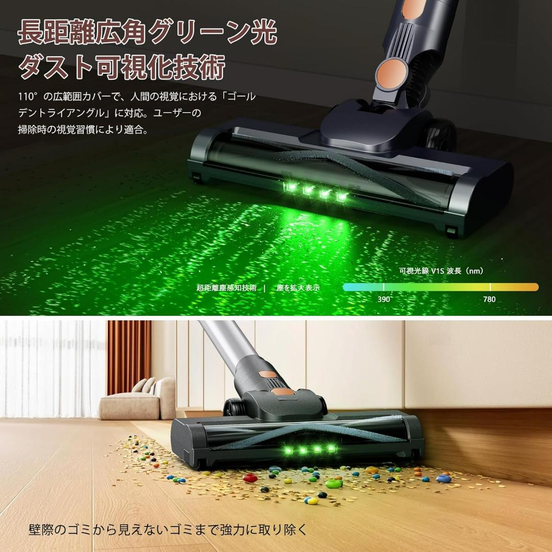 掃除機 コードレス【2026年先行発売！75Kpa真の超強力吸引＆同クラス最軽量