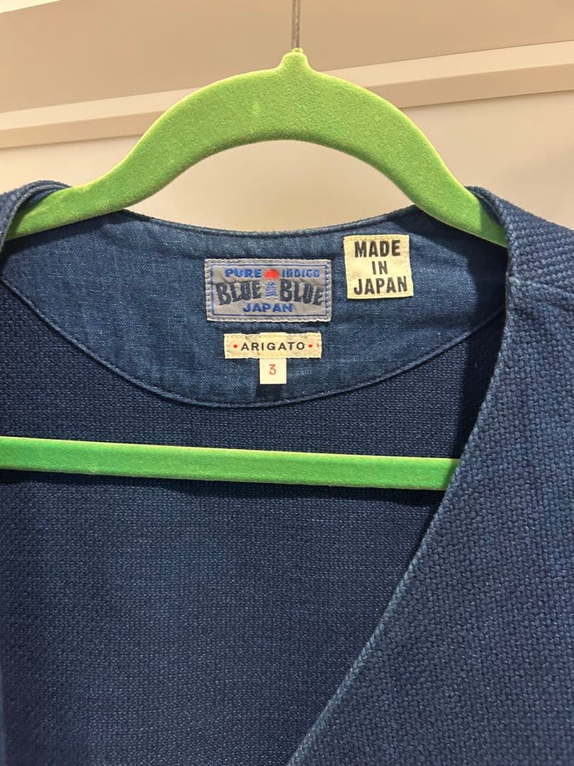 BLUE BLUE INDIGO ベスト サイズ3 京都LOFTMAN購入