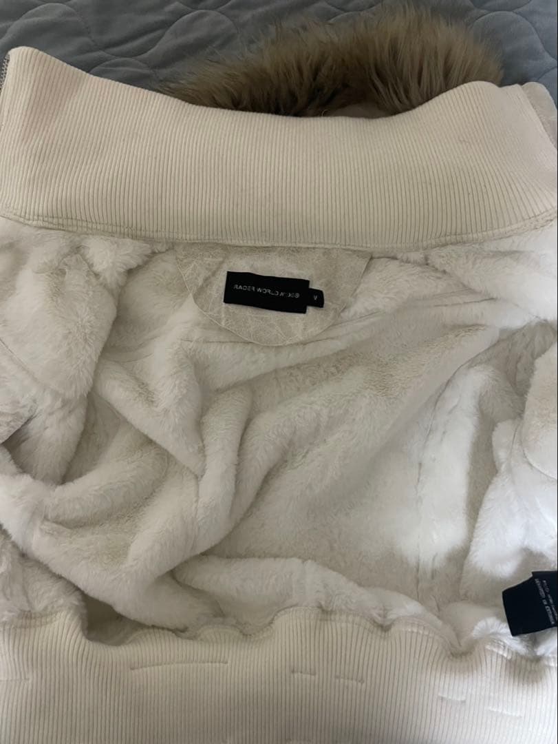 ジャケット・アウター Racer Worldwide white SHEEPASKIN JACKET