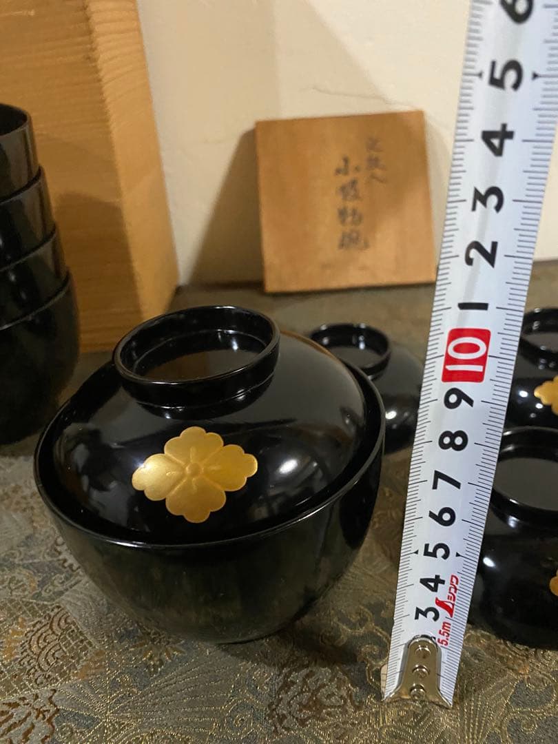 輪島塗　小吸い物椀　新品　超美品　5個　懐石道具