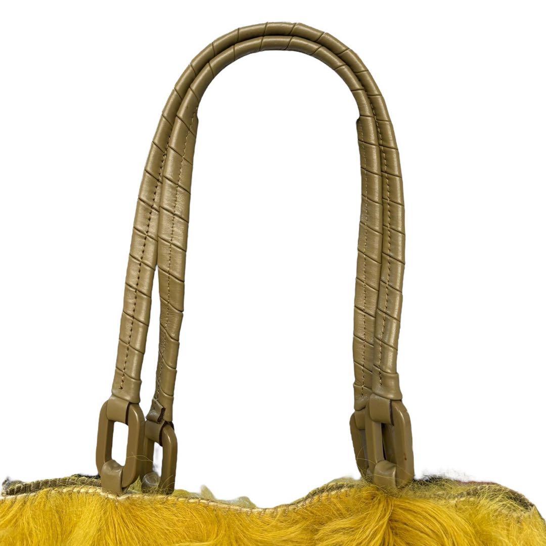 JAMIN PUECH ファー パッチワーク レザー ハラコ トートバッグ