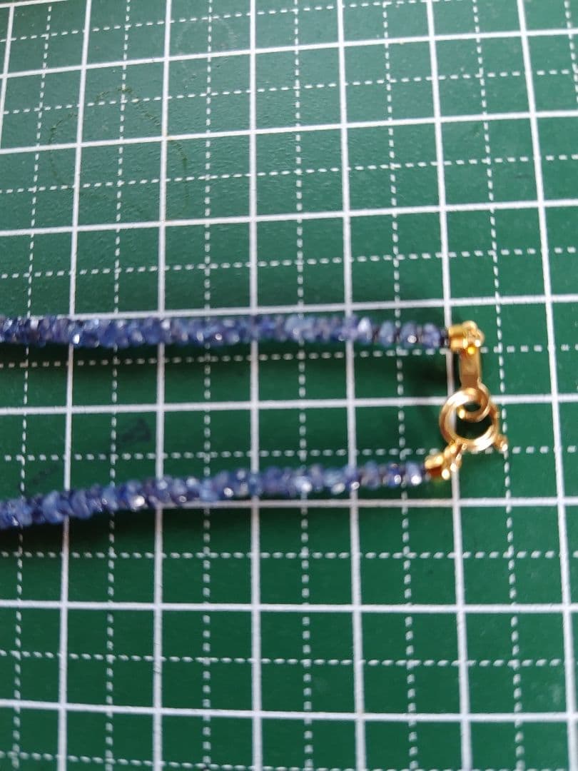 K18 ２種類の、サファイア　ネックレス