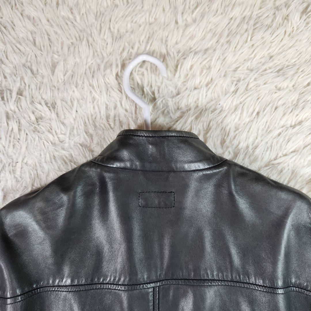 超高級 ブルネロクチネリ シングルライダース ラムレザー ダブルジップ M