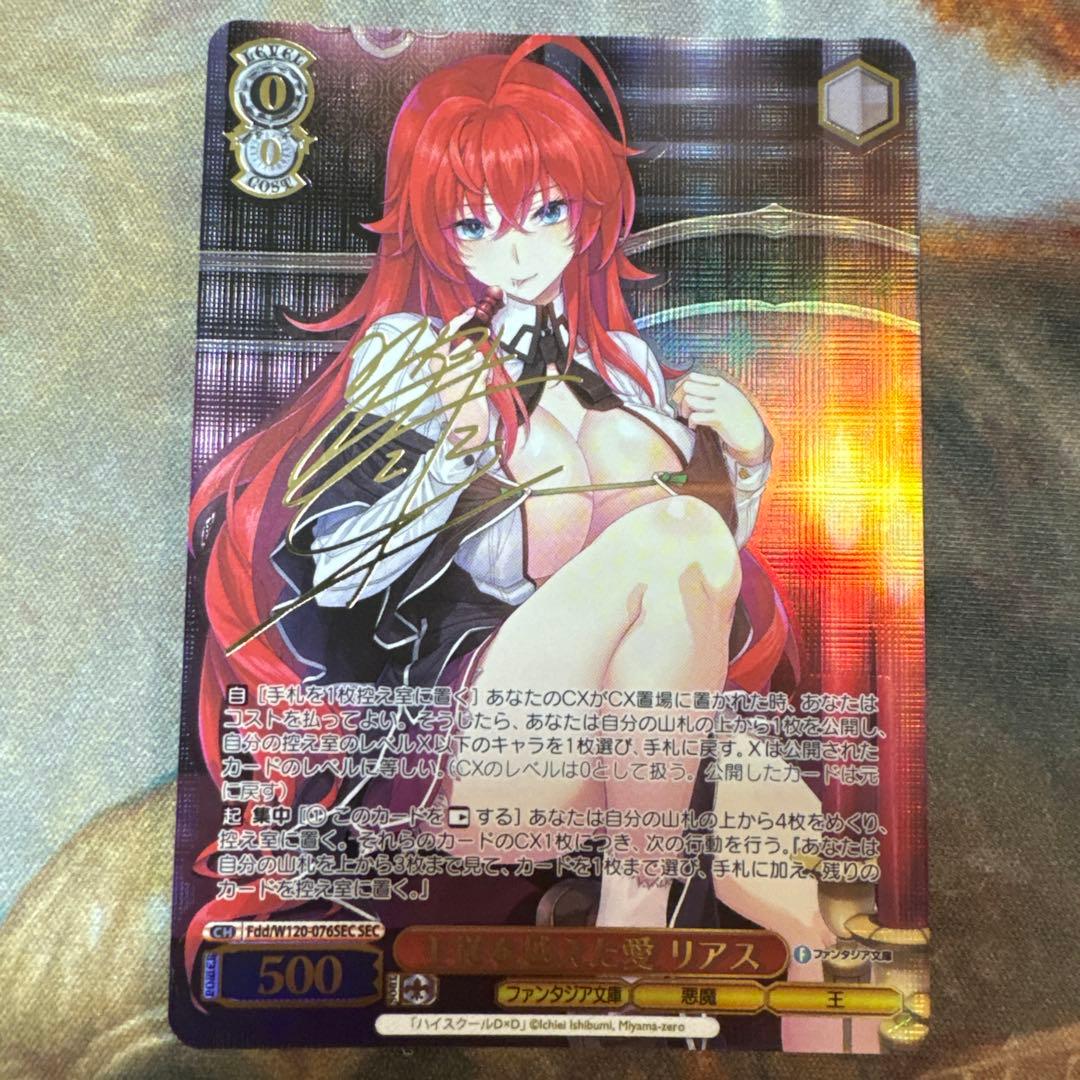 主従を越えた愛　リアス　SEC サイン　ハイスクールd×d