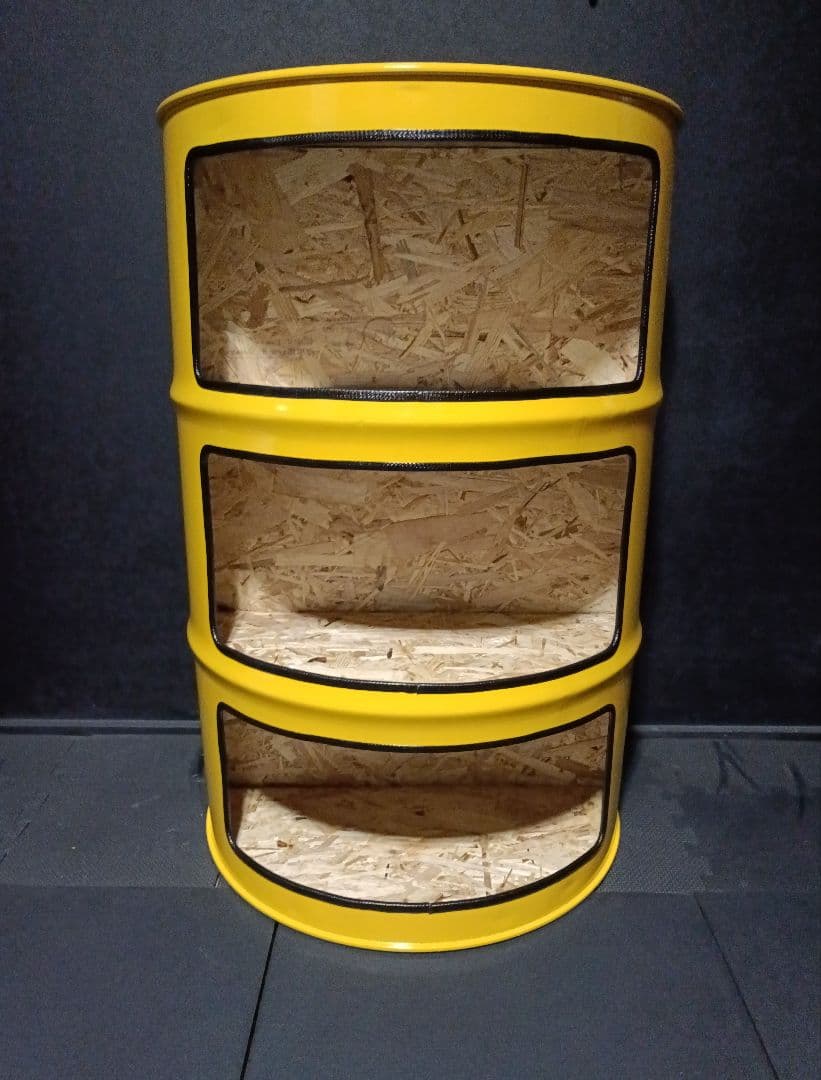 200㍑ドラム缶BOX【イエロー】