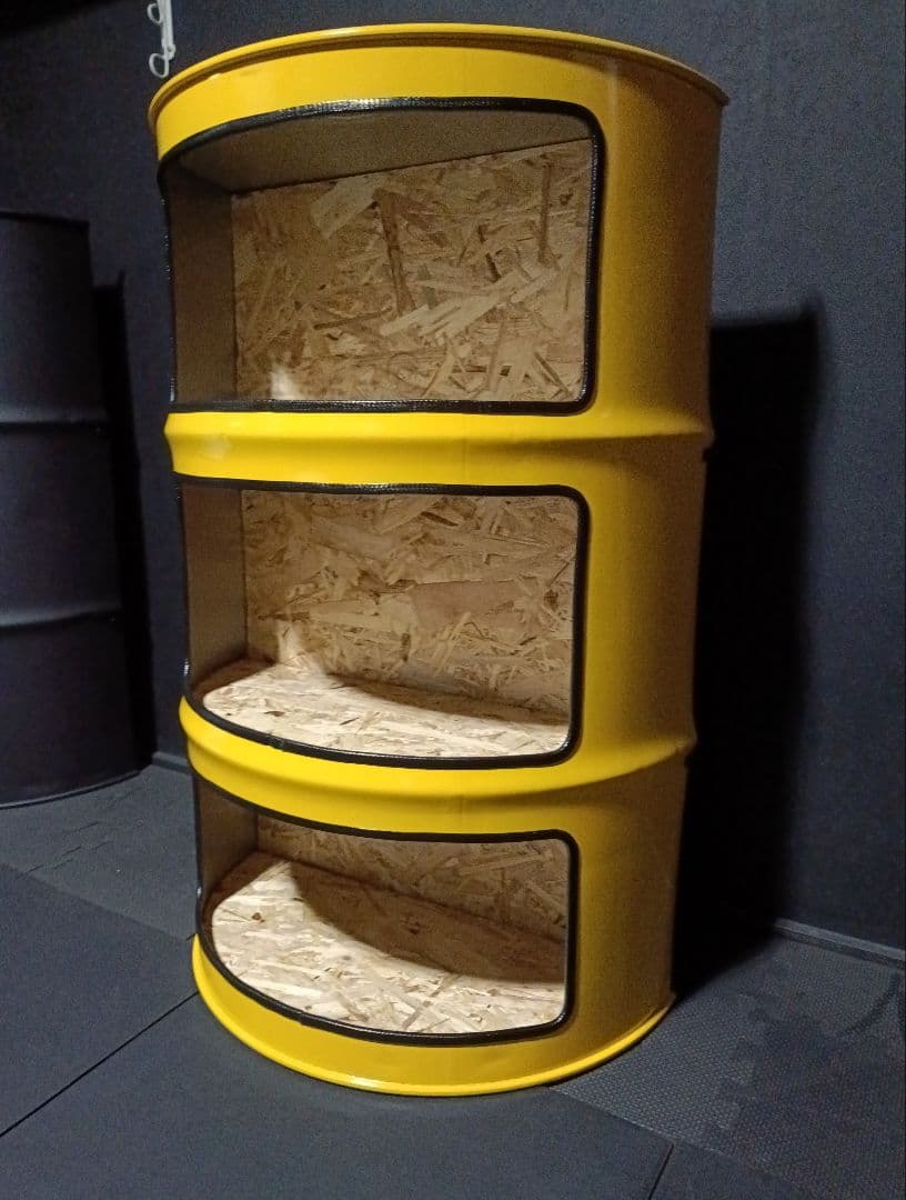 200㍑ドラム缶BOX【イエロー】