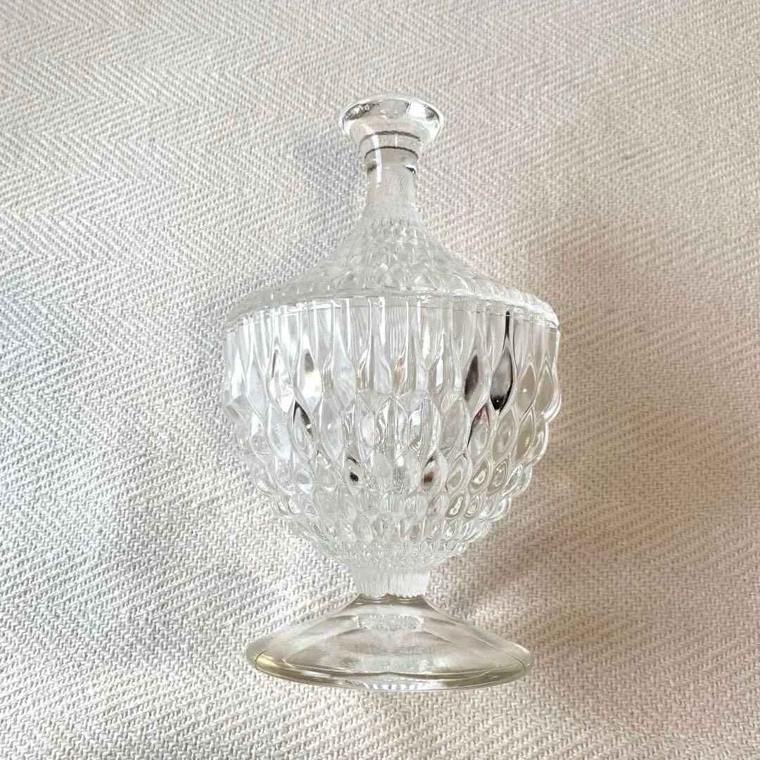 70年代 クリア プレスガラス テーブル セット売 確認ページのため購入不可❗️