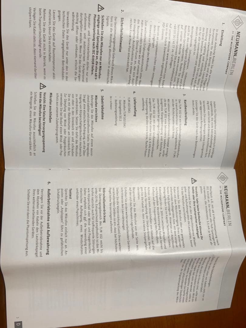 NEUMANN TLM102 正規品 コンデンサーマイク