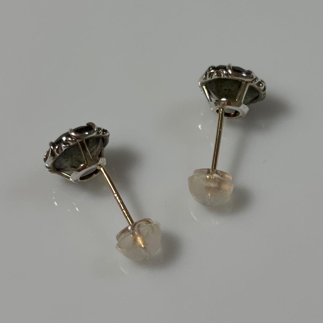アガット シルバー ラブラドライト ピアス