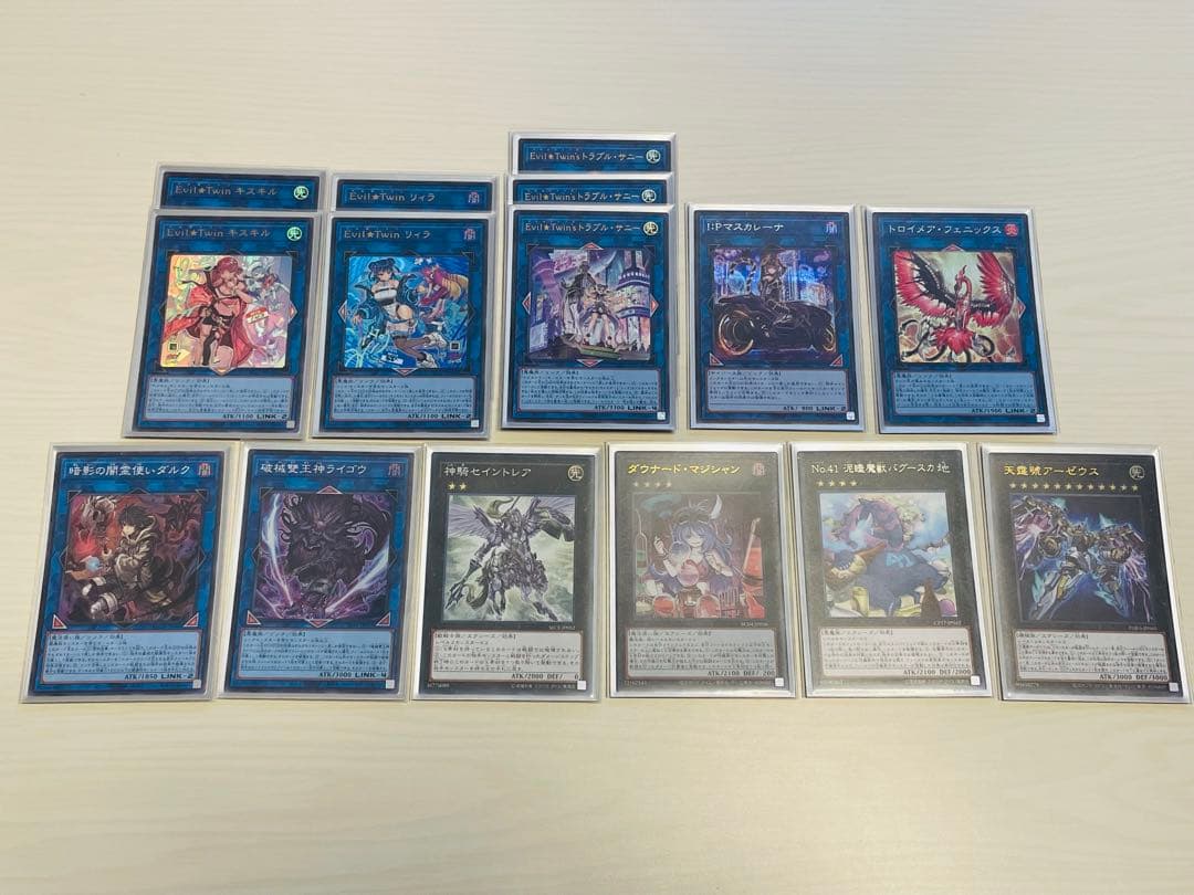 N*0様 スリーブ付き♪ イビルツインデッキ メイン40枚＋EX15枚