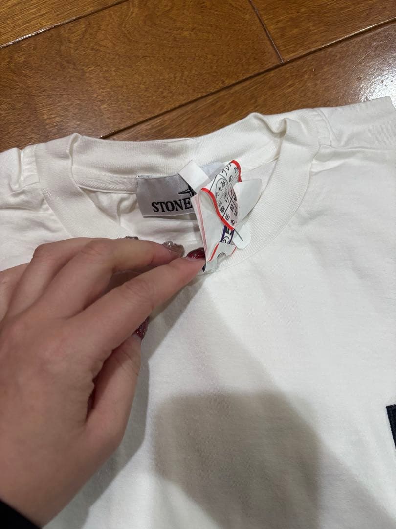 STONE  ホワイト ロンT