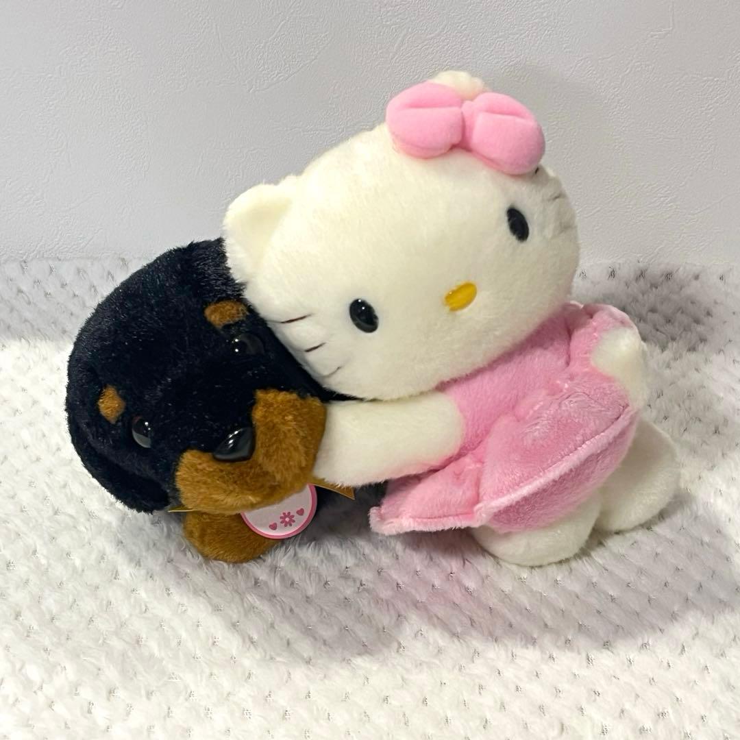 キティとお友達のダックスフンド　ぬいぐるみ