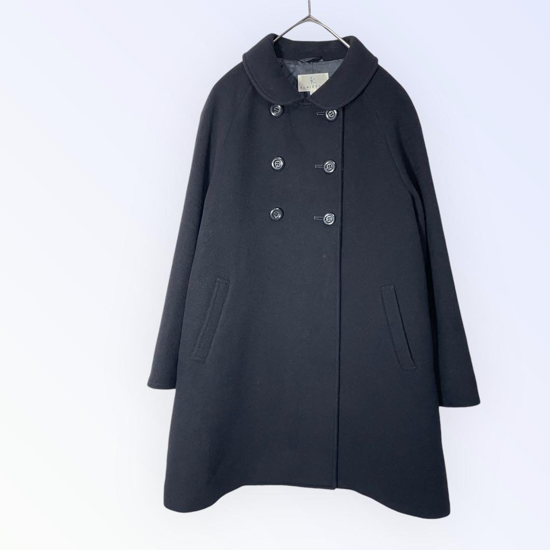 クミキョク/ダブルボタン ウールコート/通学/お受験/通塾