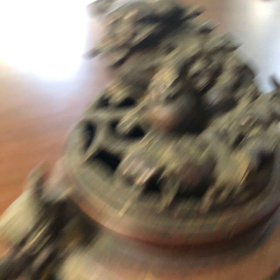 青銅製香炉 動物彫刻付き