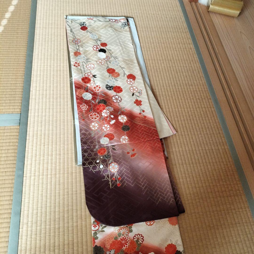 振袖 花柄 赤・白・紫