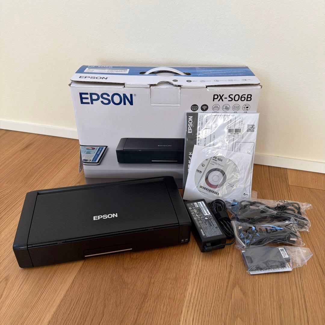 エプソン モバイルプリンター PX-S06B ブラック