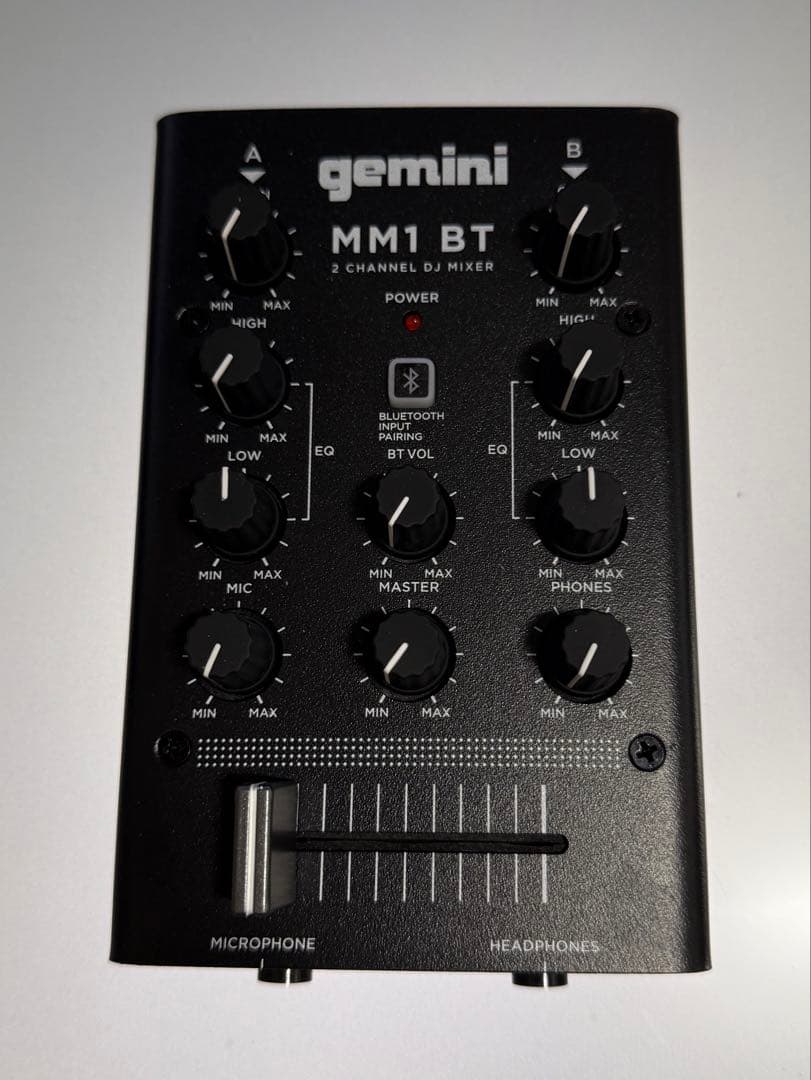 Gemini MM1BT 2チャンネル DJミキサー