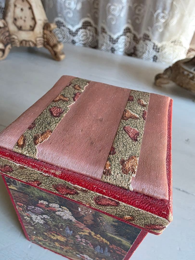 イギリスアンティーク ビンテージ 収納型メルスリーボックス