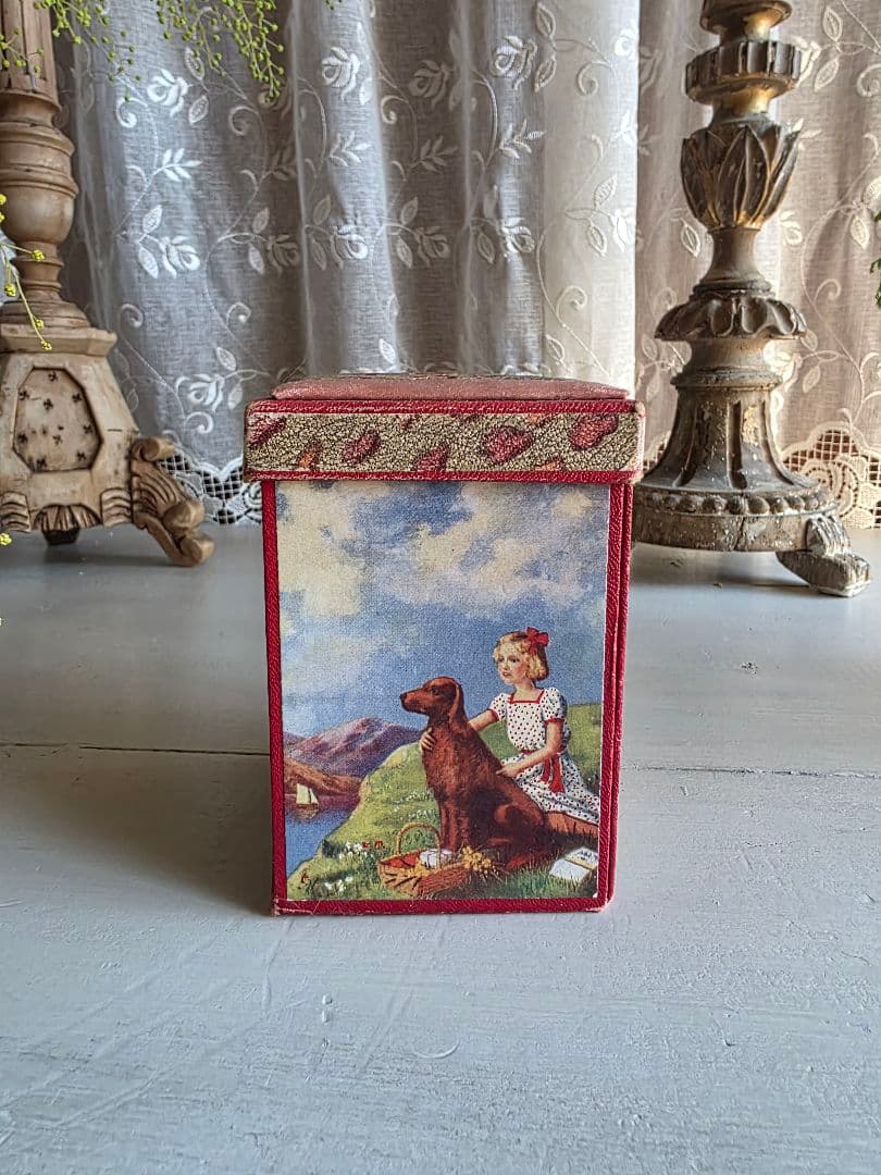 イギリスアンティーク ビンテージ 収納型メルスリーボックス