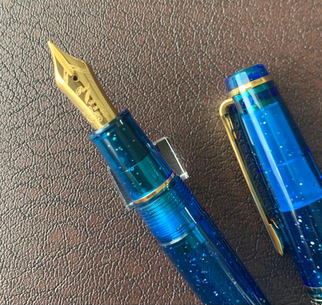 Pent ペント セーラー万年筆 彩時記 幻蒼海 中細ペン先