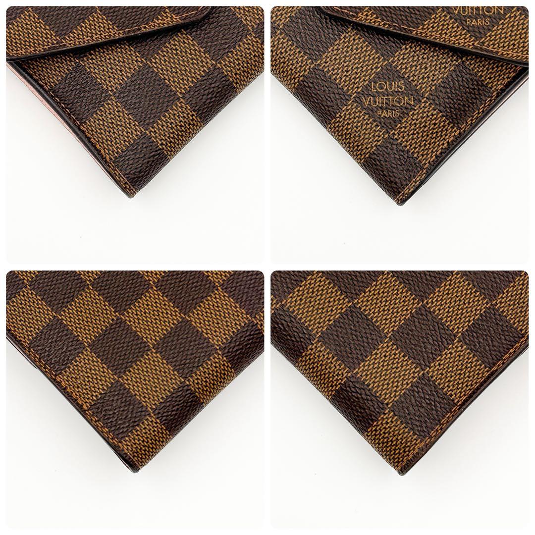 【本日限定】イニシャル無★ルイヴィトン ダミエ ヴィクトリーヌ ローズバレリーヌ