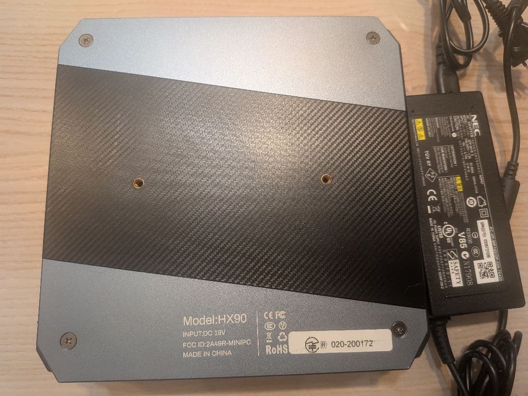 Minisforum HX90 Ryzen 5900HX/16GB eGPU増設