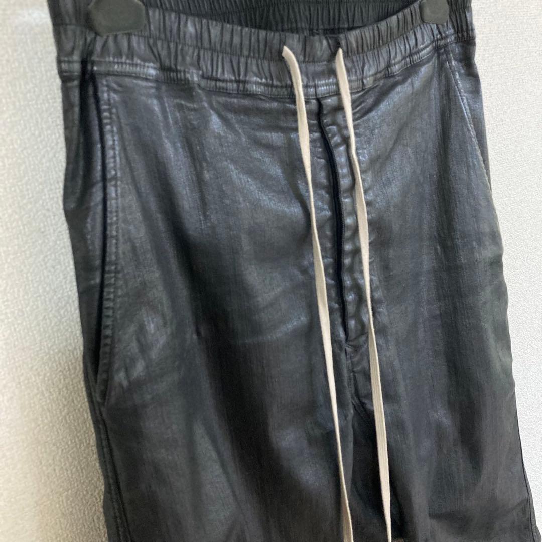 リックオウエンス ダークシャドウ 18SS コーティングサルエルロングパンツ