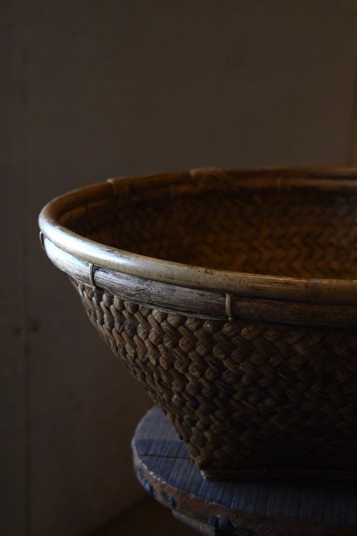 古道具　フィリピン　ルソン島　古籠　民藝　vintage プリミティブ　竹編み