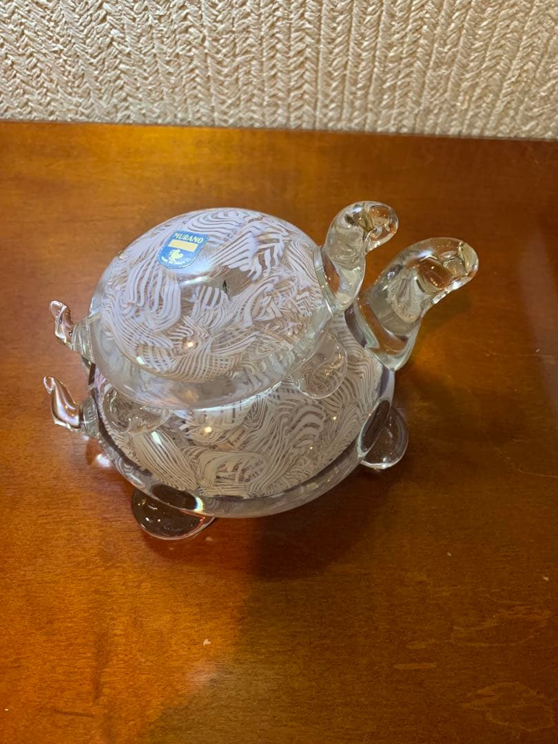 MURANOムラーノ親子亀　インテリア　ベネチアングラス　イタリア製