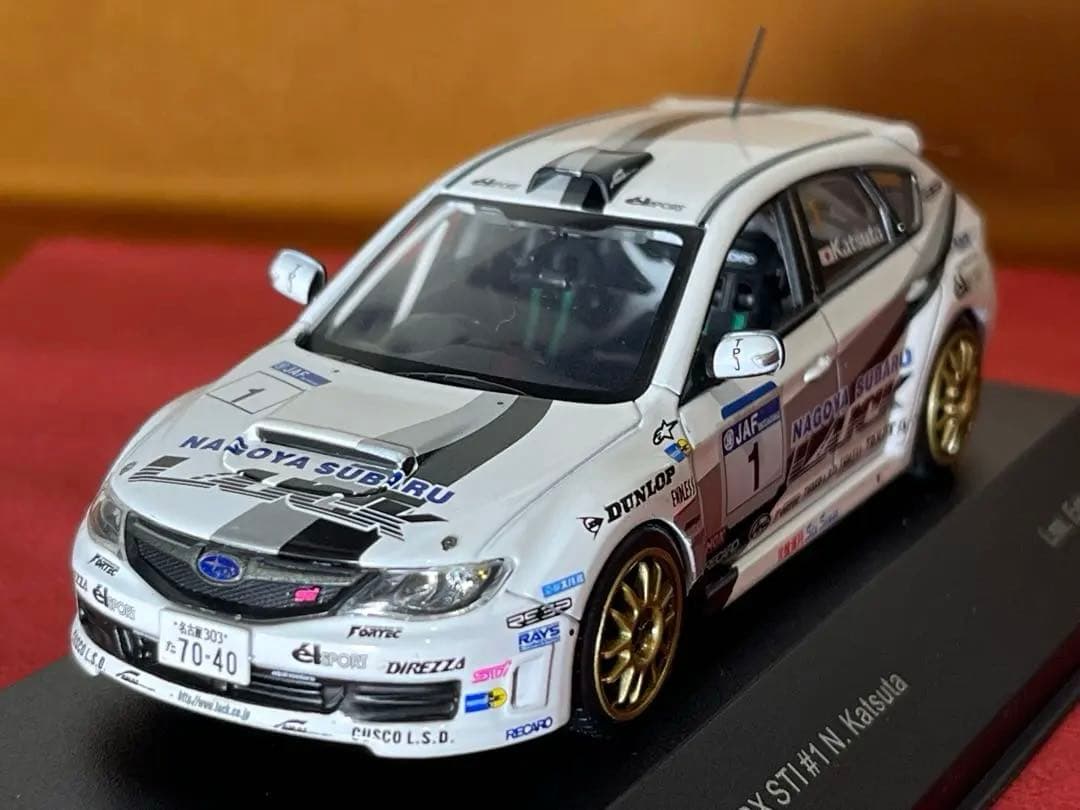 インプレッサWRX STI 勝田範彦1/43 ラック仕様限定版