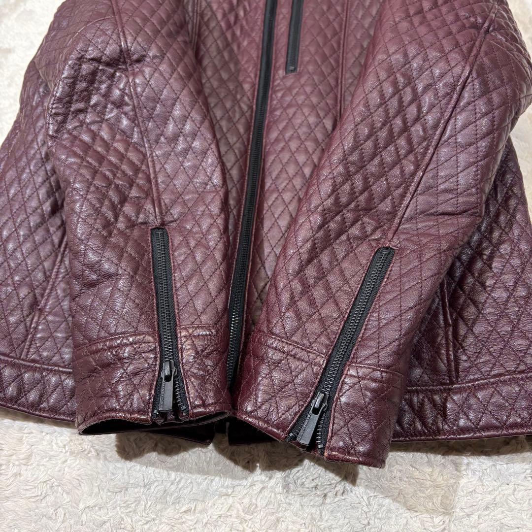 renoma HOMME ゴートスキン キルティング レザージャケット