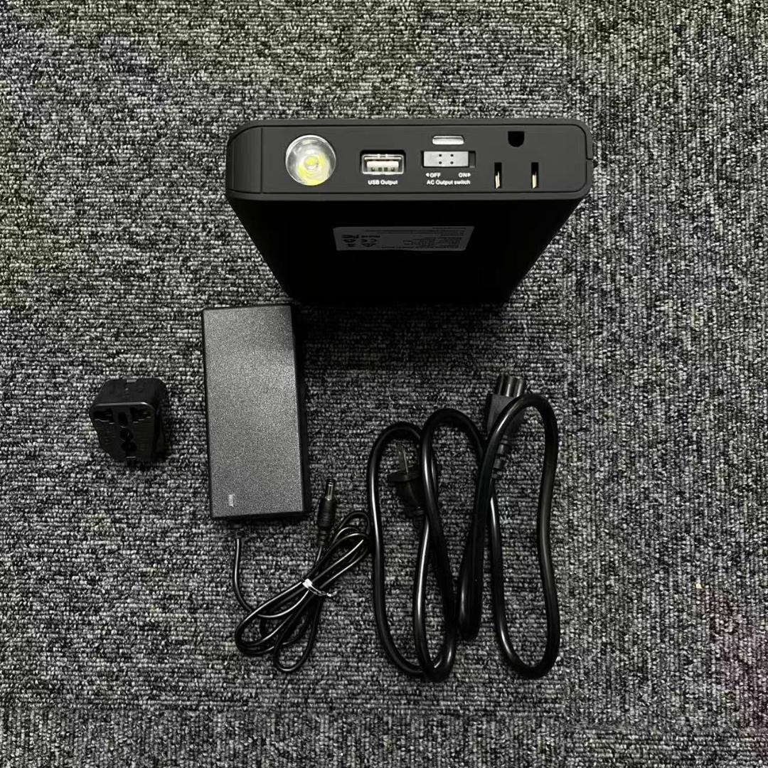 ポータブルAC電源 24000mAh 急速充電 防災・アウトドア LED付き