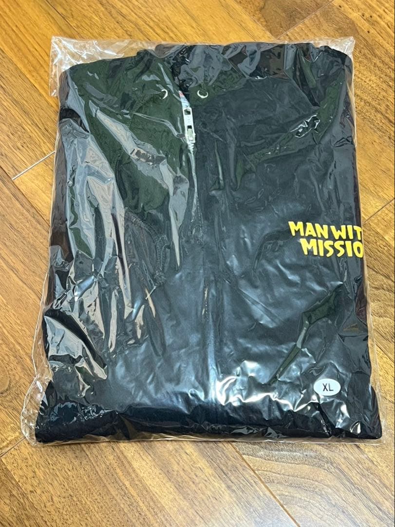 マンウィズ　干支パーカー　ねずみ年 ブラック　ＸＬ