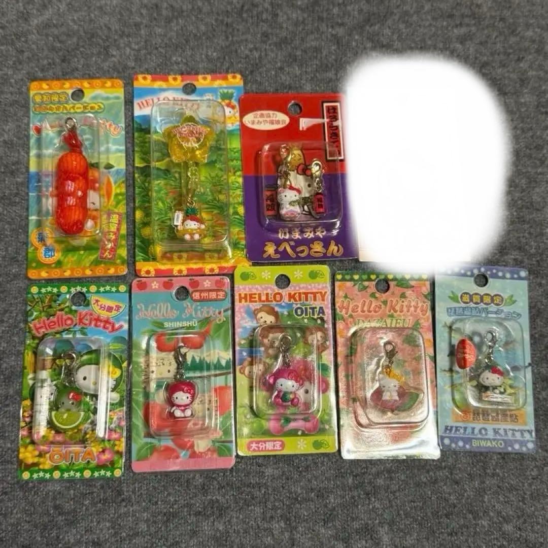 ご当地限定ハローキティ　ファスナーマスコット　9個セット