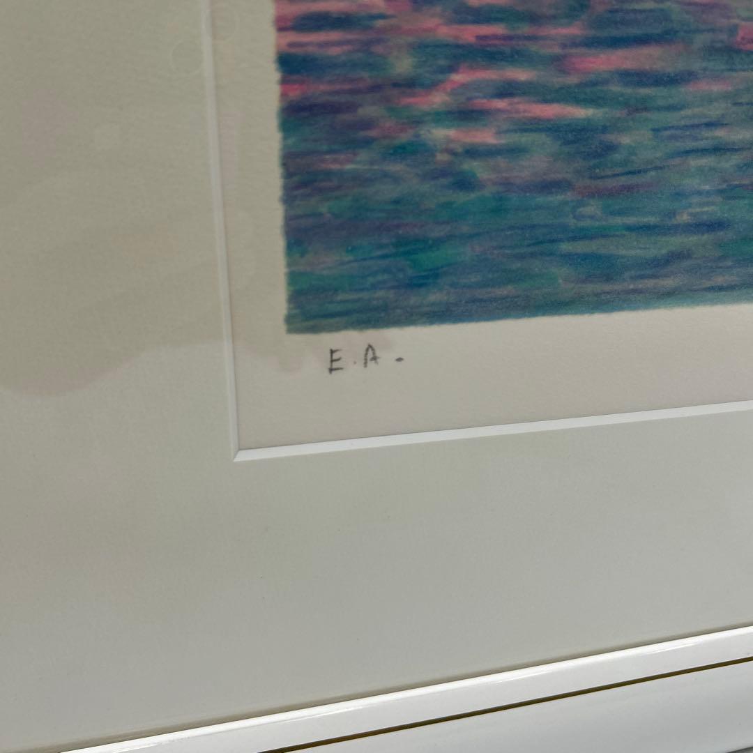 5643【作家保管品】E.A. クロード・マヌキアン　水の流れシリーズ【ヨット】