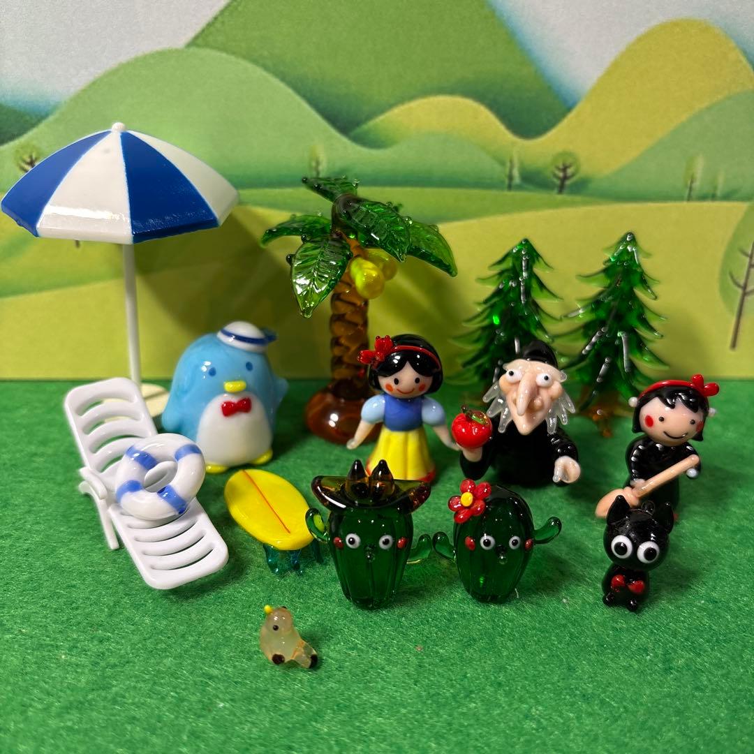 ひとひと　ガラス細工　ミニチュア