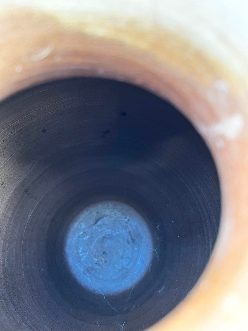 備前焼 壺 未使用品 裏刻印あり 高さ約32cm 茶道具 骨董品 陶芸 和陶器