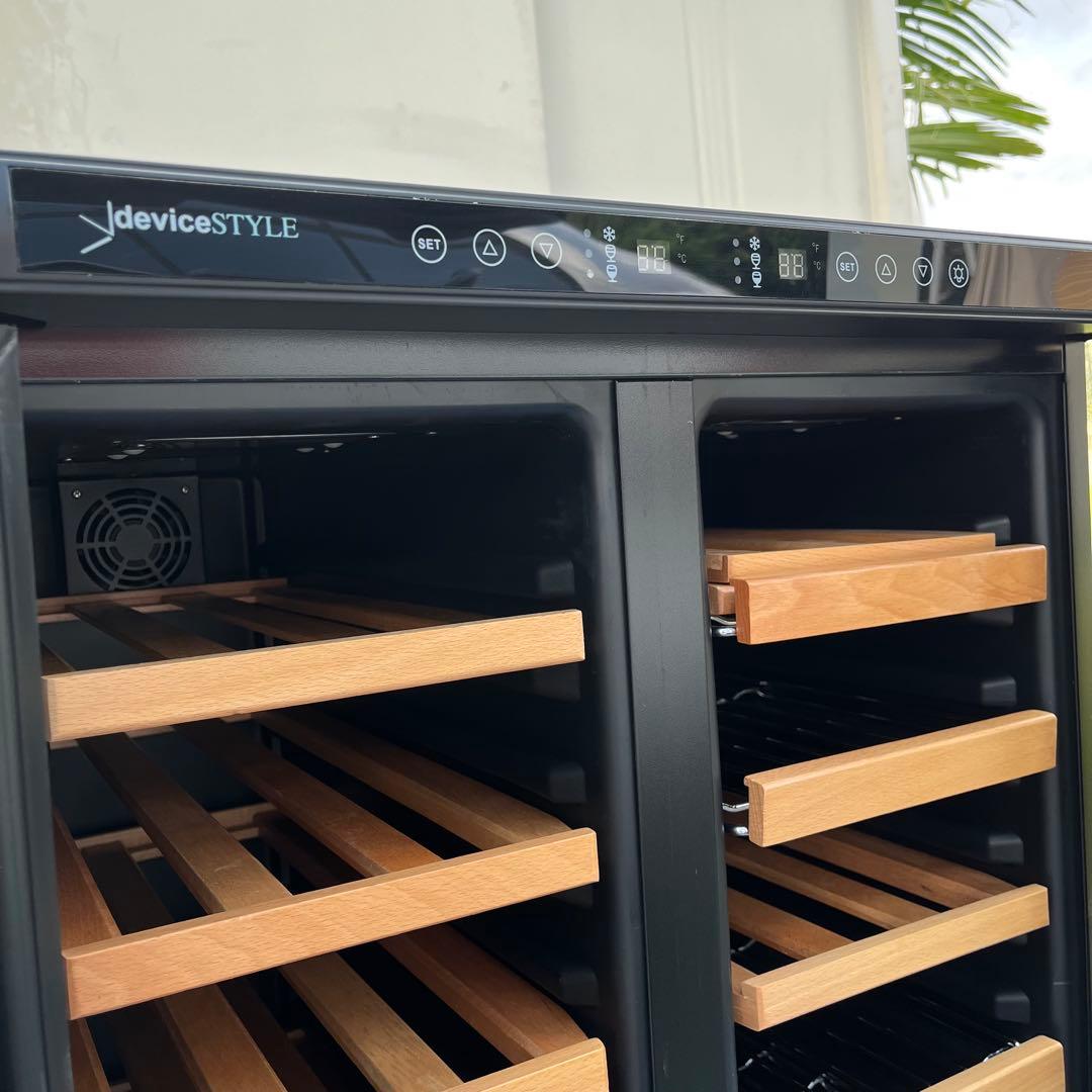 デバイスタイル 左右独立温度管理ツインルーム本格ワインセラー CD-40