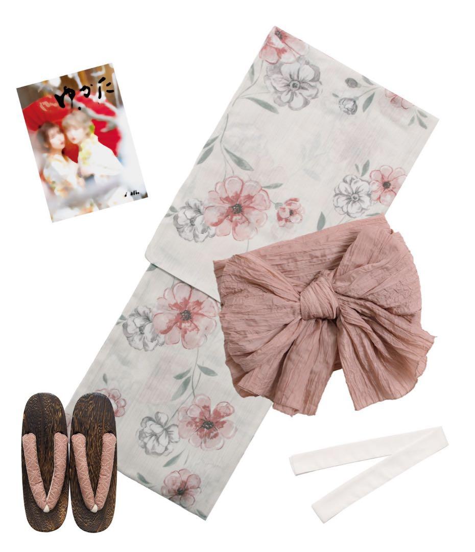 dita ディータ 桜梅桃李 浴衣 5点セット (ピンク)