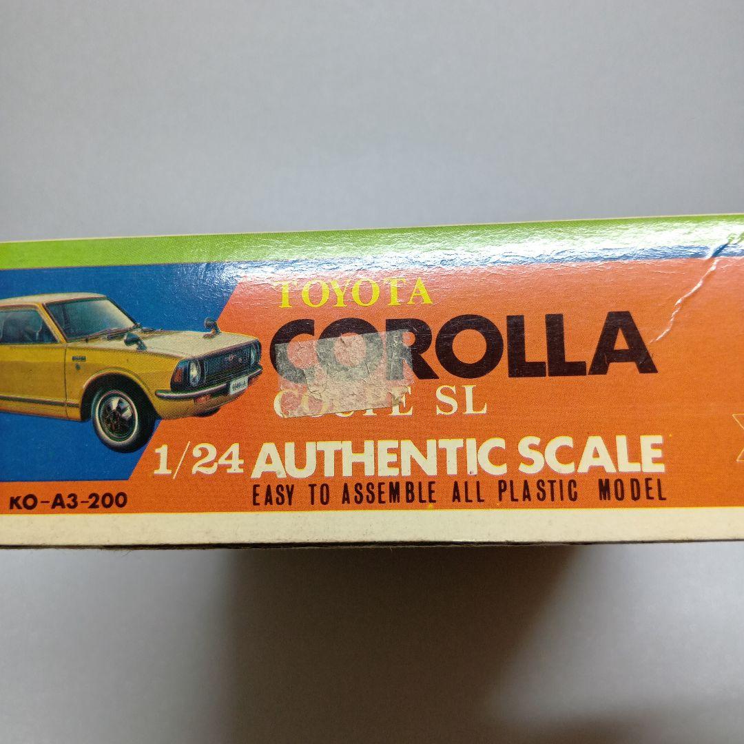 コガ TOYOTA カローラ クーペ SL 1/24 プラモデル 当時物