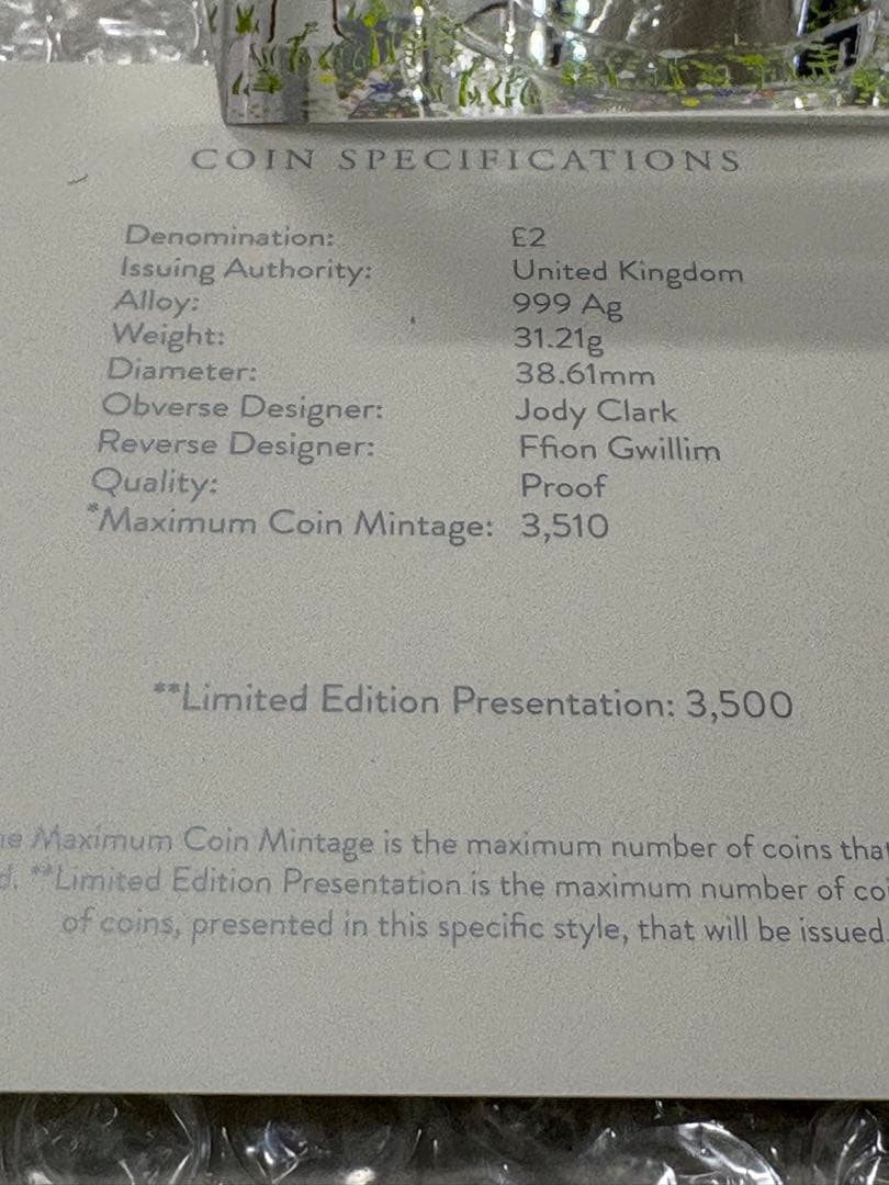 2022年 ピーターラビット PETER RABBIT 120周年 記念銀貨