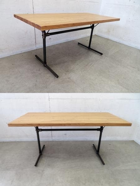 クラッシュゲート■ノットアンティークス■FRAG■ダイニングテーブル■オーク材